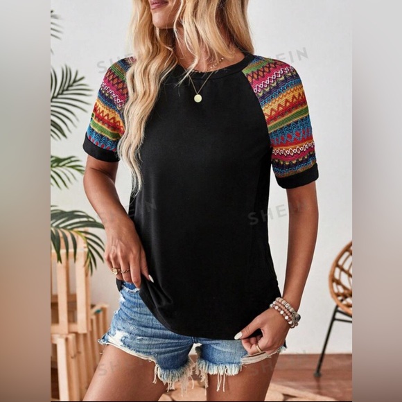 Contrast Short Sleeve NWT - Picture 2 of 4